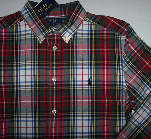 Polo ralph lauren - tartan, rosso